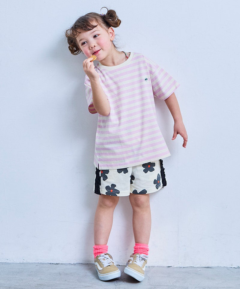 サテンフリルショートパンツ ｜ ボトムス ｜ 子供服のセレクトショップ