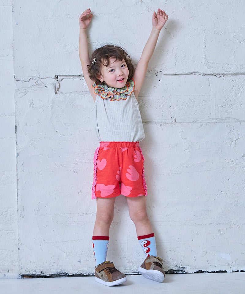 サテンフリルショートパンツ ｜ ボトムス ｜ 子供服のセレクトショップ