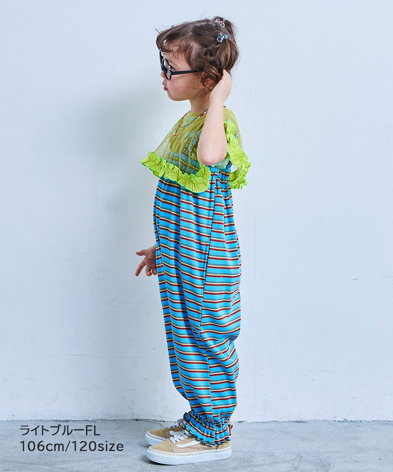 チュールカラーノースリーブカットソー ｜ トップス ｜ 子供服の