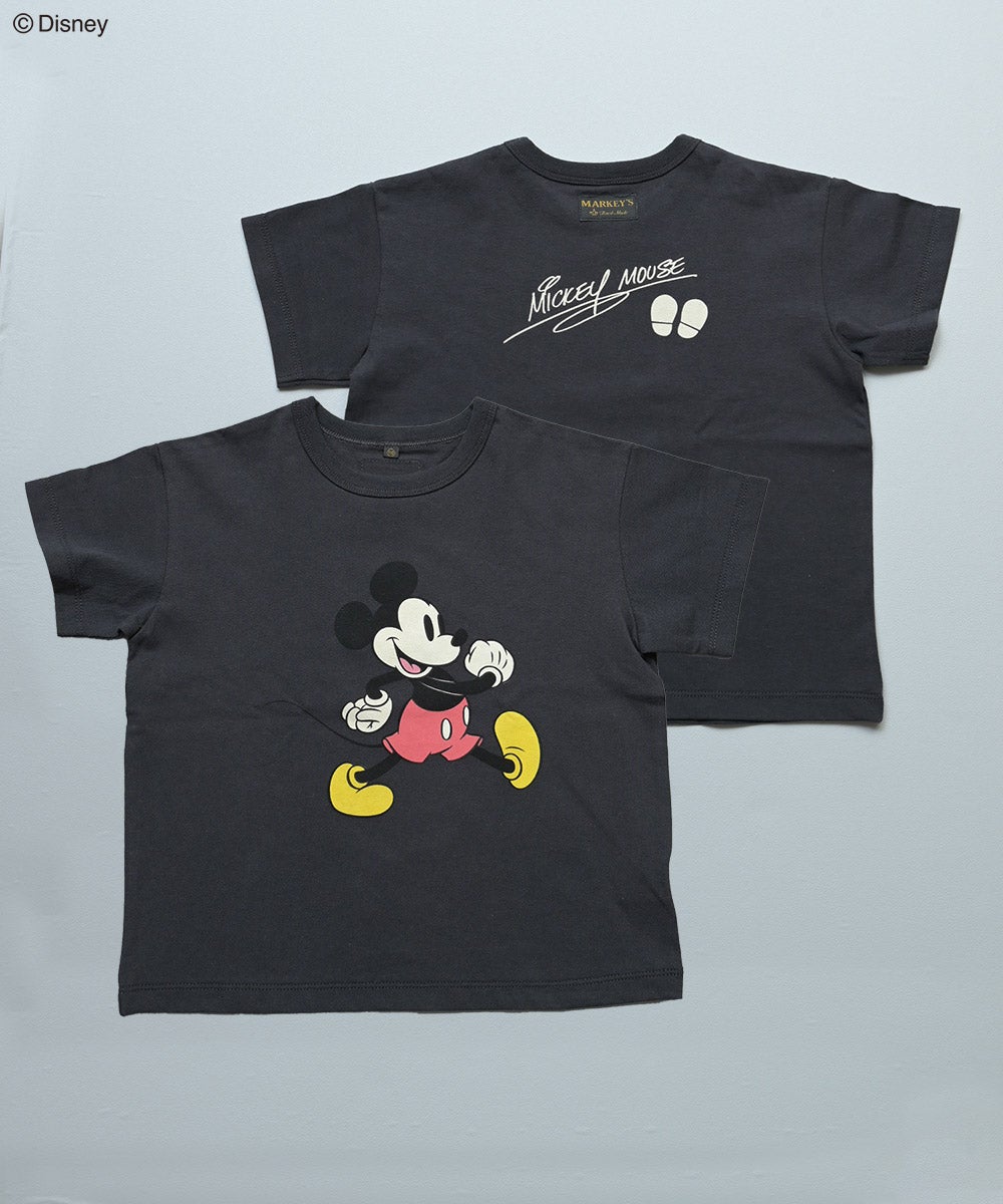 ミッキーマウス 親子コーデ　ビンテージ 別注】【親子お揃い】ミッキーマウス プリントTシャツ ｜ トップス