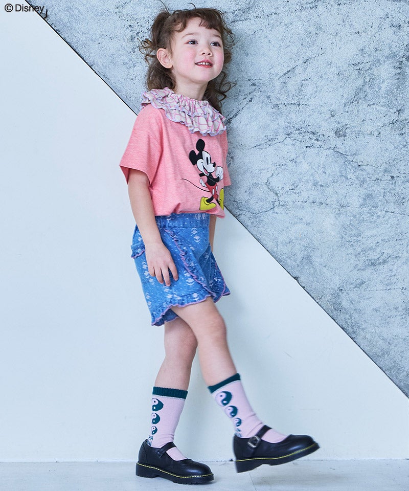 別注】【親子お揃い】ミッキーマウス プリントTシャツ ｜ トップス