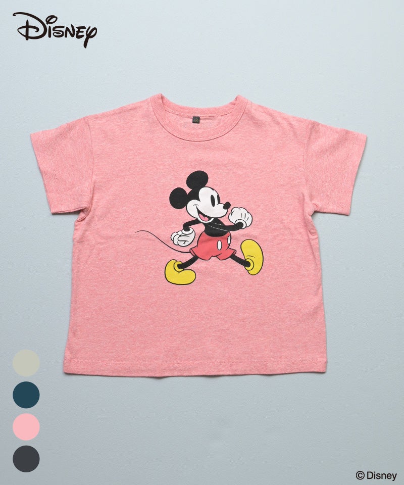 別注】【親子お揃い】ミッキーマウス プリントTシャツ / 大人サイズ