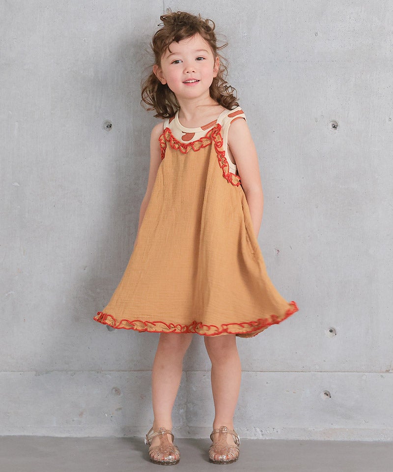 Wガーゼキャミワンピース ｜ ワンピース ｜ 子供服のセレクトショップ