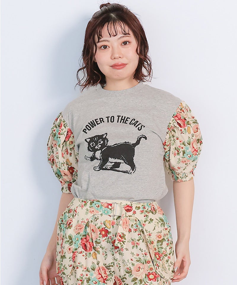 別注】【親子お揃い】softcheese ビッグパフスリーブTシャツ / 大人