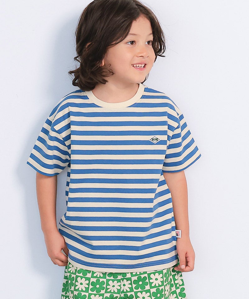 い*み様 160 子供服　24点 まとめ売り　男の子 COTTON from U.S.A】マイニチワッペンボーダーTシャツ ｜ トップス