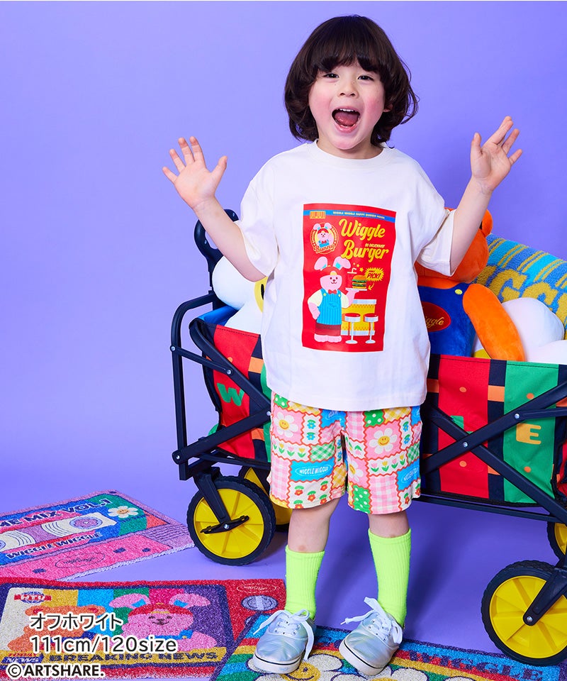 別注】wiggle wiggle プリント半袖T ｜ トップス ｜ 子供服のセレクト
