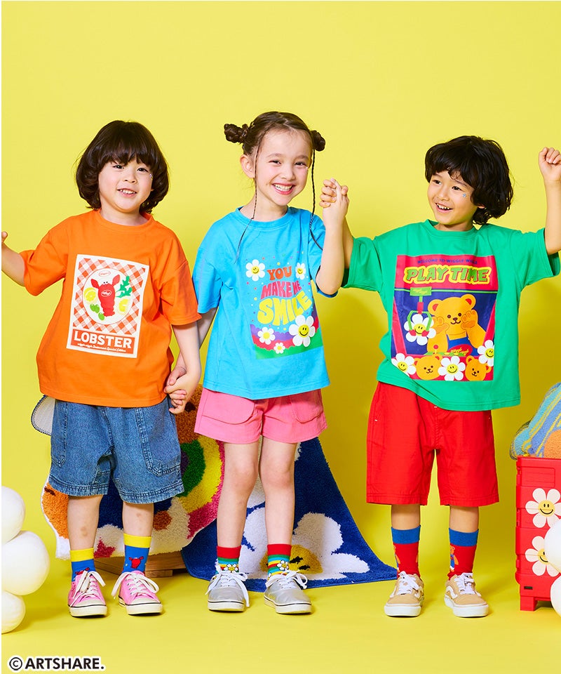 送料無料】【別注】wiggle wiggle プリント半袖T | トップス | 子供 送料無料】【別注】wiggle wiggle プリント半袖T | トップス | 子供
