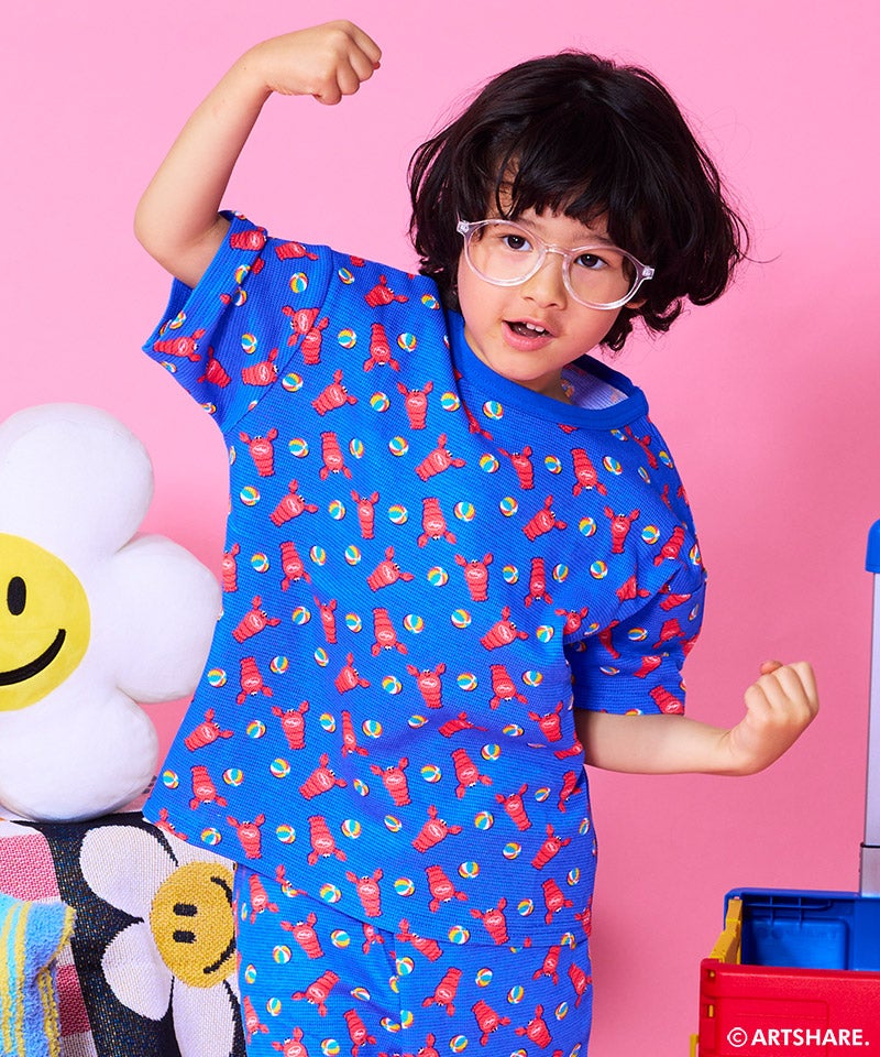 別注】wiggle wiggle ワッフル総柄半袖T ｜ トップス ｜ 子供服の