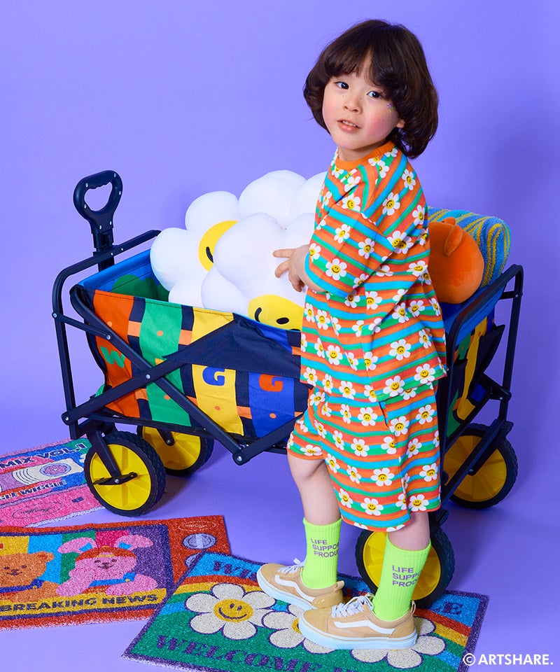 別注】wiggle wiggle ワッフル総柄半袖T ｜ トップス ｜ 子供服の