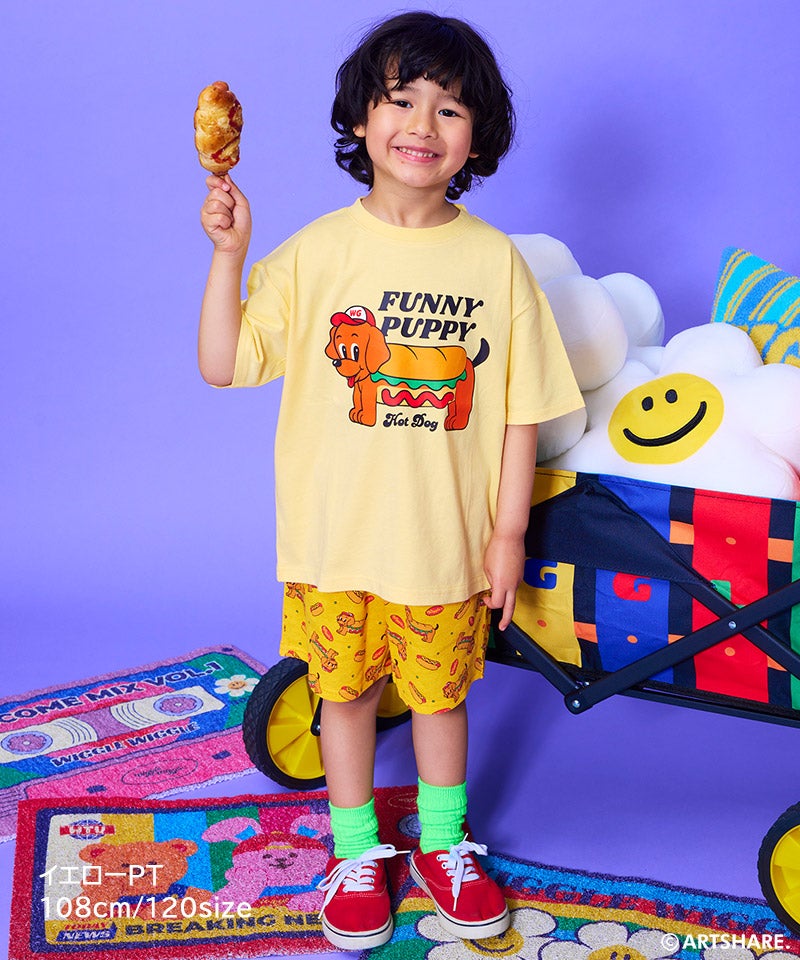 別注】wiggle wiggle ワッフル総柄ショートパンツ ｜ ボトムス ｜ 子供