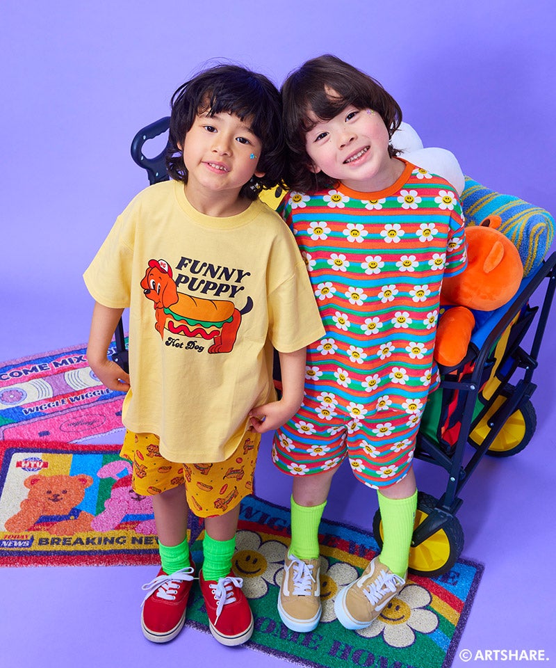 別注】wiggle wiggle ワッフル総柄ショートパンツ ｜ ボトムス ｜ 子供