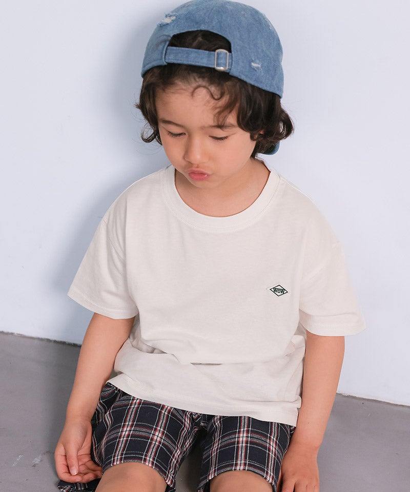 AW139 T シャツ&ワッペン COTTON from U.S.A】マイニチワッペン無地Tee ｜ トップス ｜ 子供服の