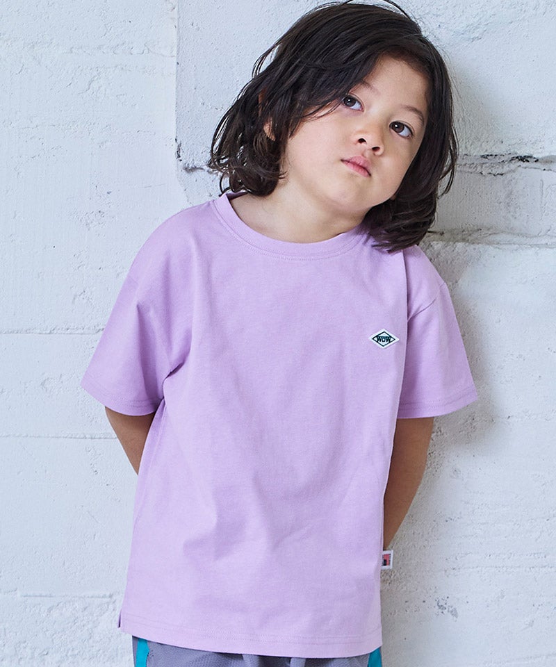 COTTON from U.S.A】マイニチワッペン無地Tee ｜ トップス ｜ 子供服の