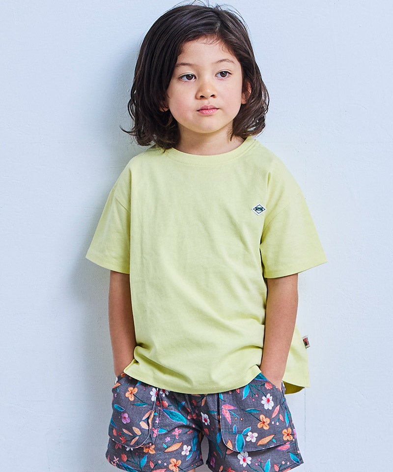 COTTON from U.S.A】マイニチワッペン無地Tee ｜ トップス ｜ 子供服の