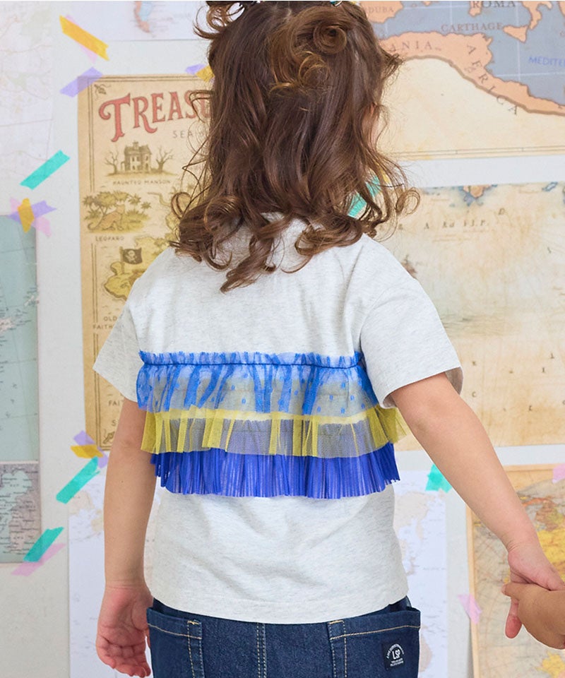ドットチュール半袖Tee ｜ トップス ｜ 子供服のセレクトショップ