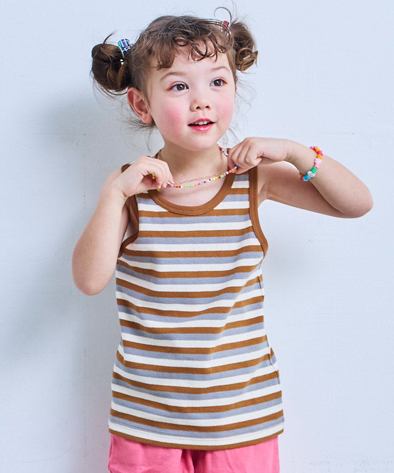 親子お揃い】先染めボーダータンクトップ ｜ トップス ｜ 子供服の