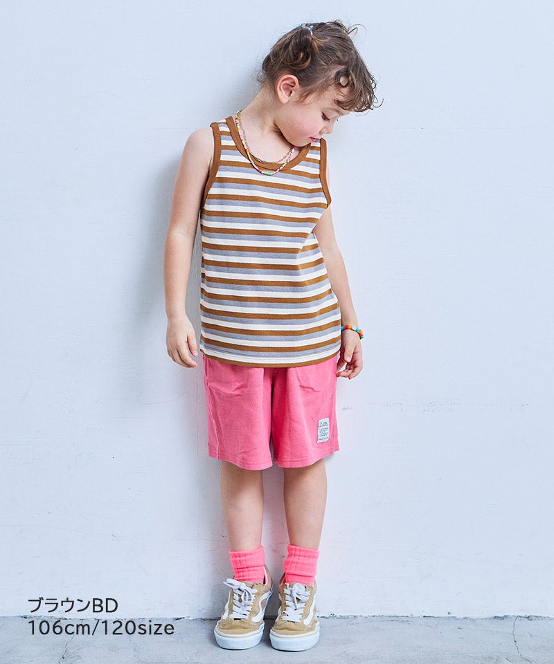 親子お揃い】先染めボーダータンクトップ ｜ トップス ｜ 子供服の