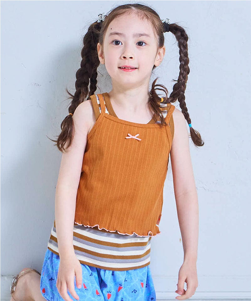 親子お揃い】先染めボーダータンクトップ ｜ トップス ｜ 子供服の