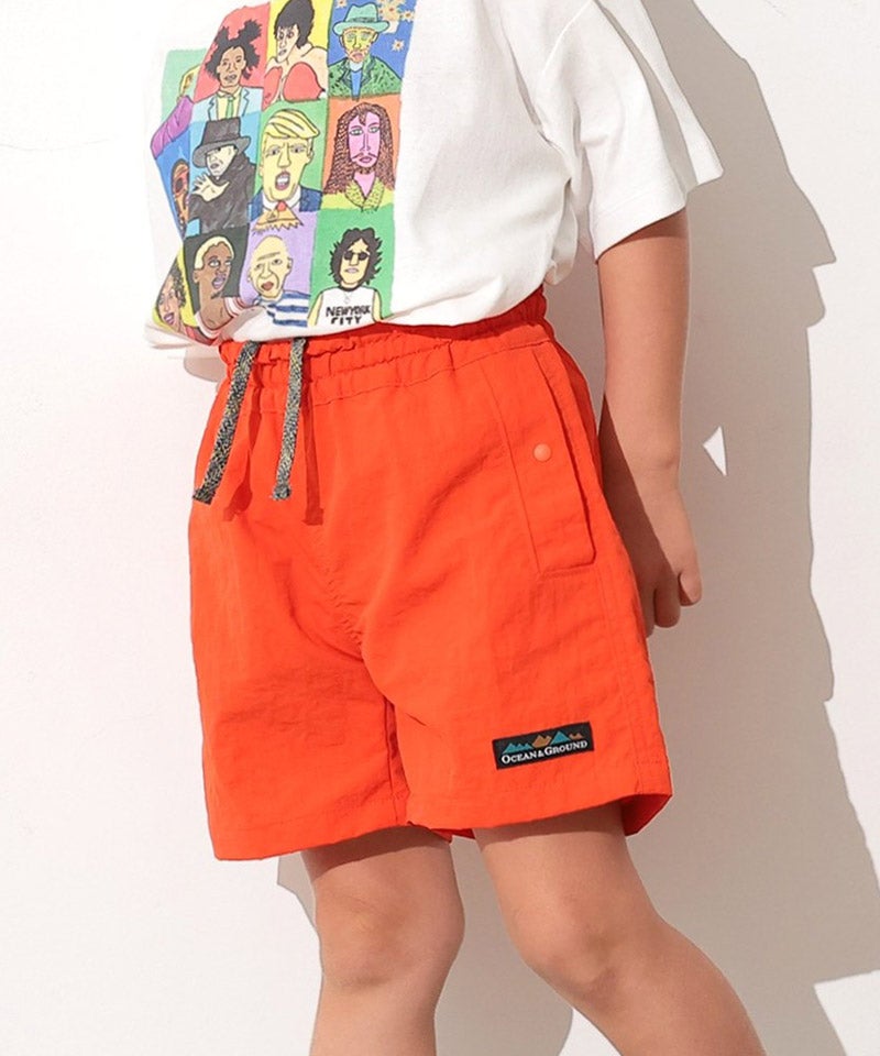 H BEAUTY&YOUTH デニム バギー ショートパンツ 【M】オレンジ 撥水加工】ウミヤマ夏ショートパンツ ｜ ボトムス ｜ 子供服のセレクト