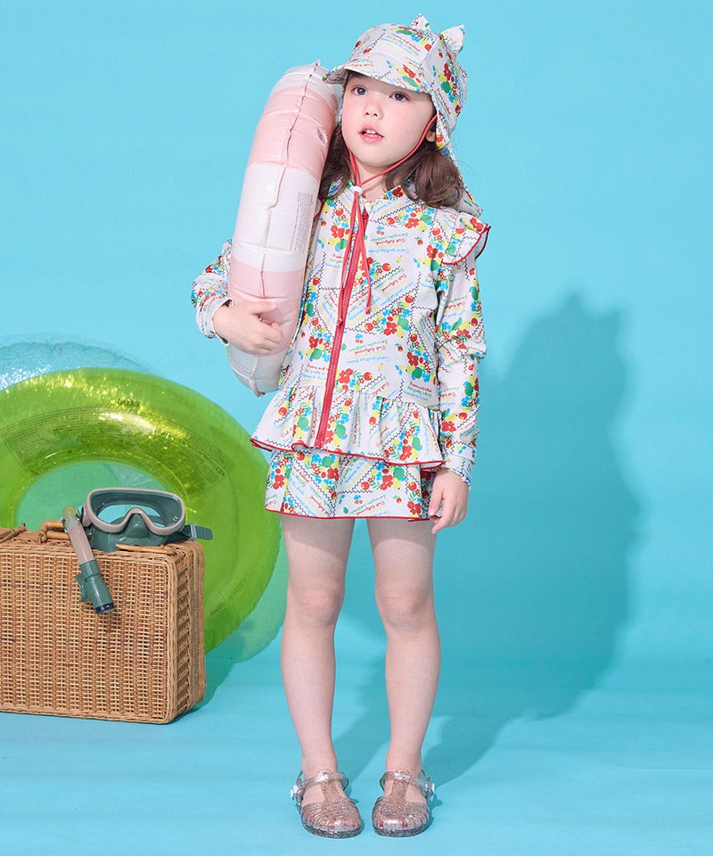 水着】GIRL'S ZIPラッシュガード ｜ 水着・プールグッズ ｜ 子供服の