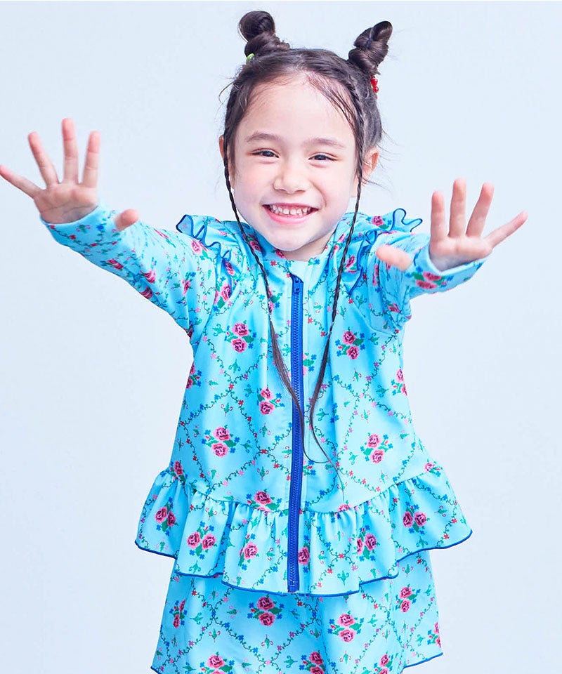 水着】GIRL'S ZIPラッシュガード ｜ 水着・プールグッズ ｜ 子供服の