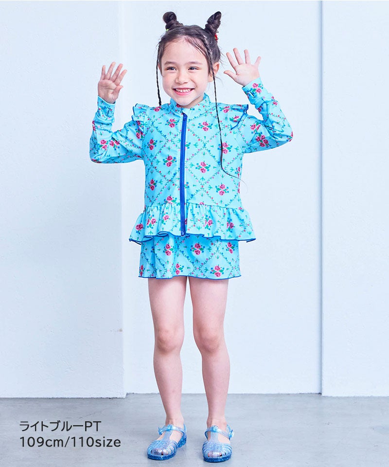 水着】GIRL'S ZIPラッシュガード ｜ 水着・プールグッズ ｜ 子供服の