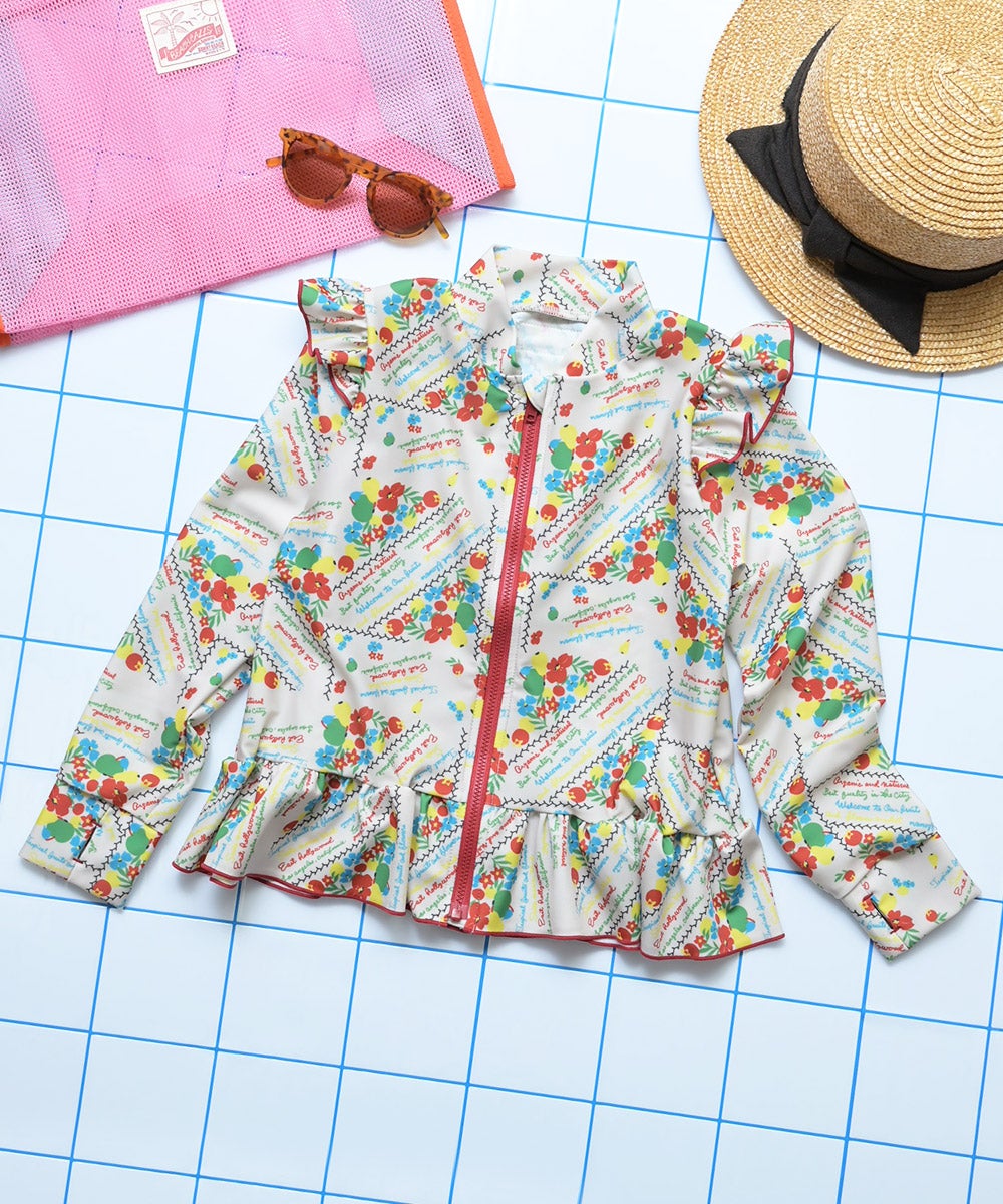 水着】GIRL'S ZIPラッシュガード ｜ 水着・プールグッズ ｜ 子供服の