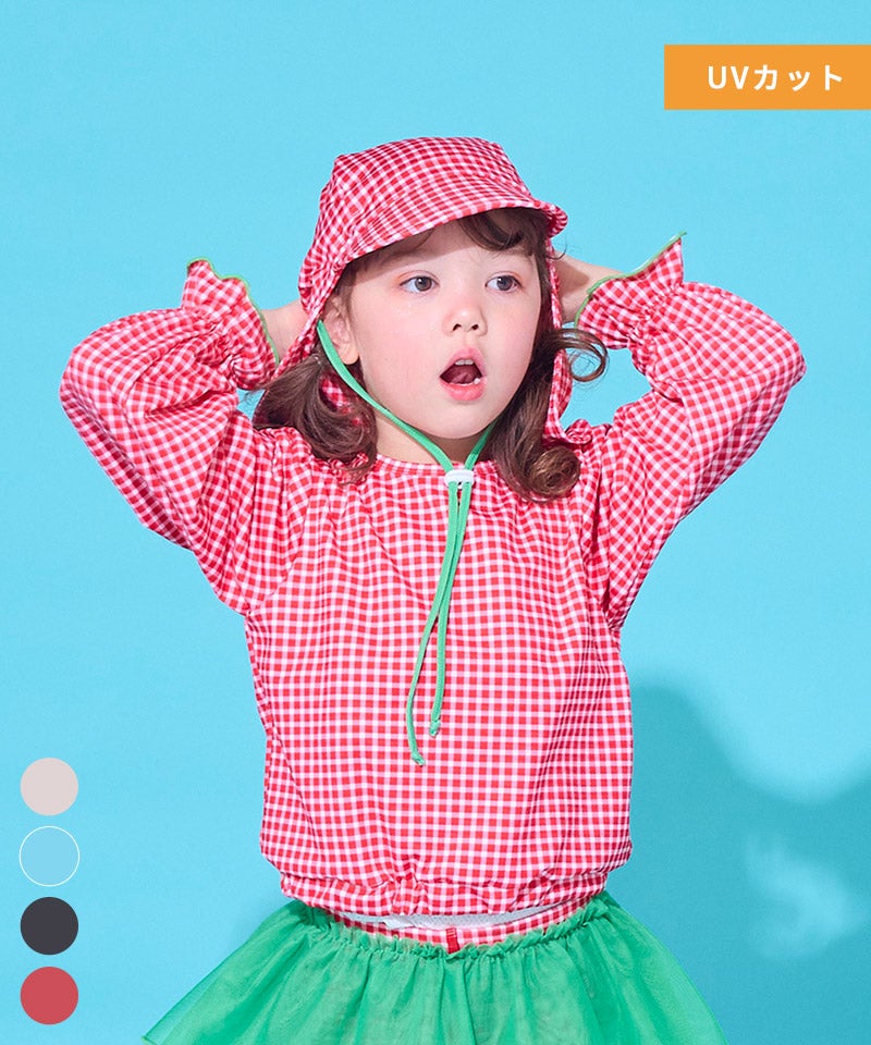 水着】パフスリーブラッシュガード ｜ 水着・プールグッズ ｜ 子供服の