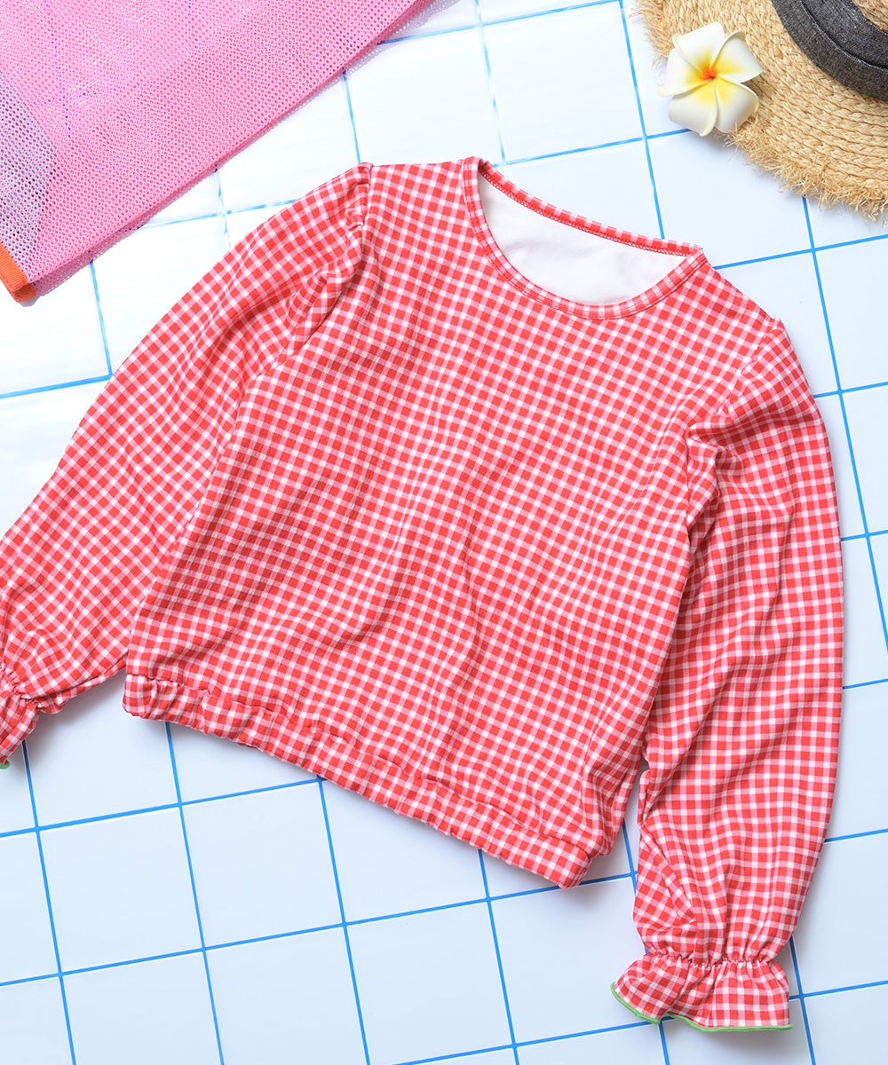 水着】パフスリーブラッシュガード ｜ 水着・プールグッズ ｜ 子供服の