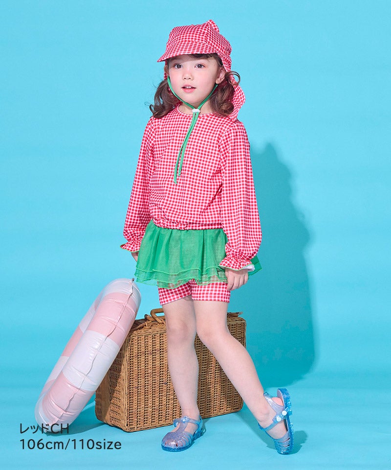 水着】パフスリーブラッシュガード ｜ 水着・プールグッズ ｜ 子供服の