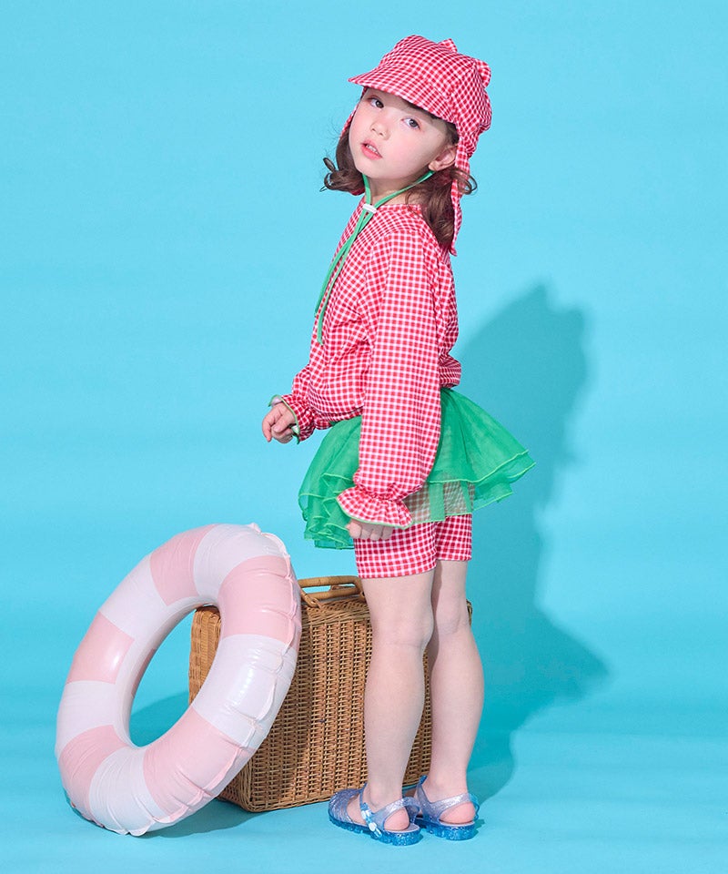 水着】パフスリーブラッシュガード ｜ 水着・プールグッズ ｜ 子供服の