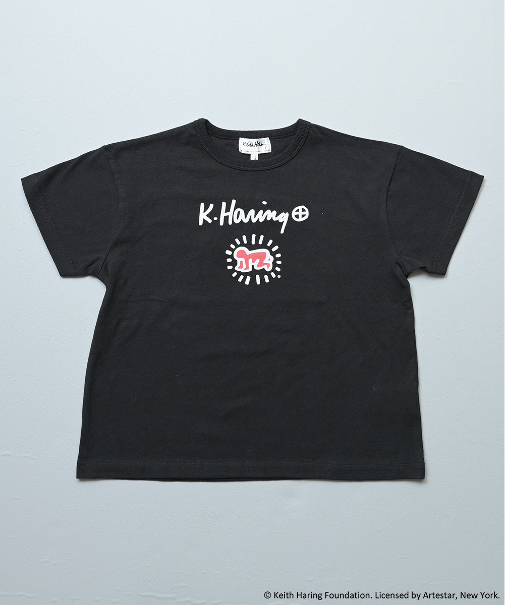 キース・ヘリング　フォトプリント Tシャツ Sサイズ ブラック　ビンテージ 別注】キース・ヘリング プリントTシャツ ｜ トップス ｜ 子供服の