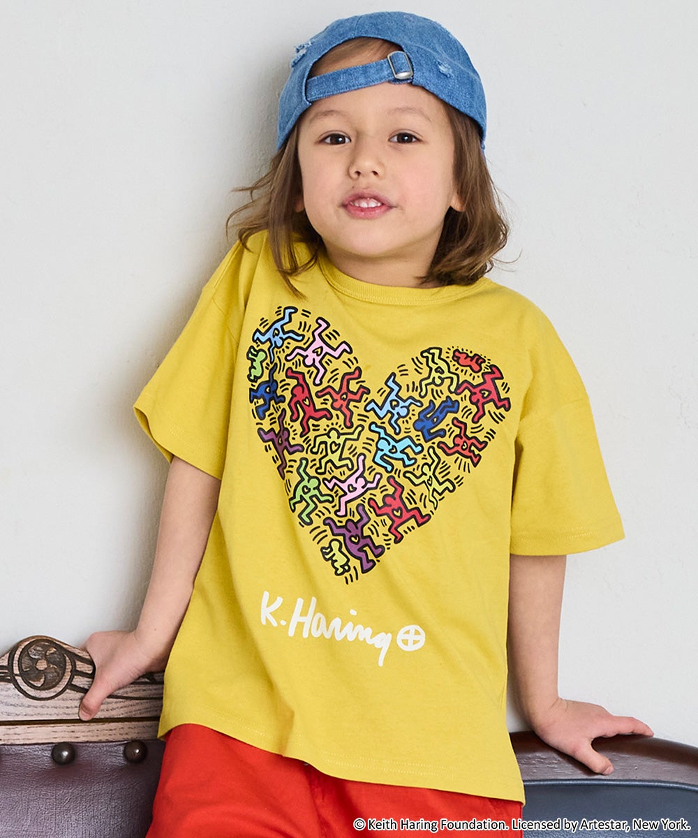 [スペシャル]80’sキースヘリングHAND PRINTシルクスクリーンTシャツ 別注】キース・ヘリング プリントTシャツ ｜ トップス ｜ 子供服の