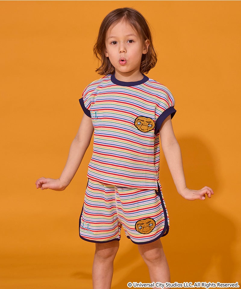 E.T.　ベビー用　Tシャツ 別注】E.T.マルチボーダーTシャツ ｜ トップス ｜ 子供服のセレクト