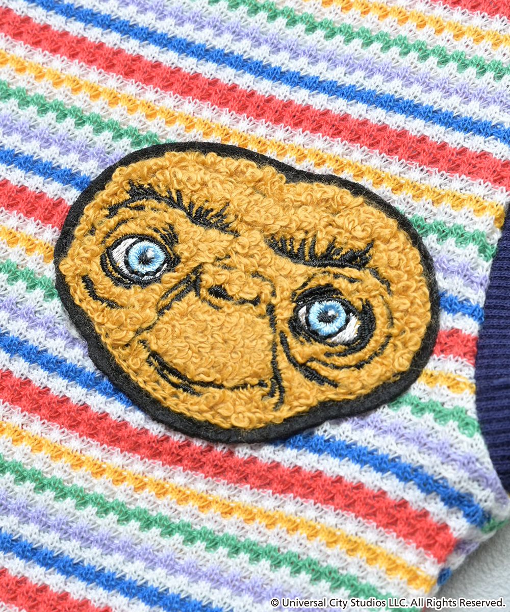 TIME SALE】【別注】E.T.マルチボーダーロンパース ｜ ベビーウェア