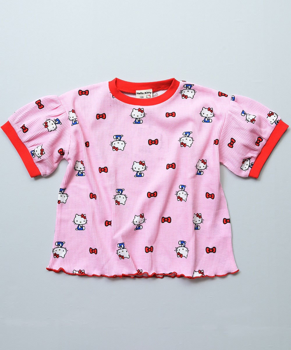 【HELLO KITTY】総柄開襟シャツ 別注】Hello Kitty ワッフルTシャツ ｜ トップス ｜ 子供服のセレクト