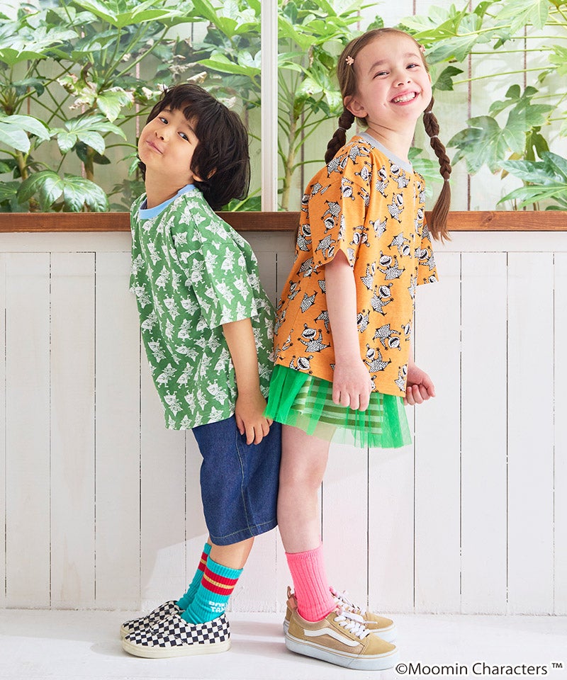 別注】MOOMIN 総柄プリントTシャツ ｜ トップス ｜ 子供服のセレクト
