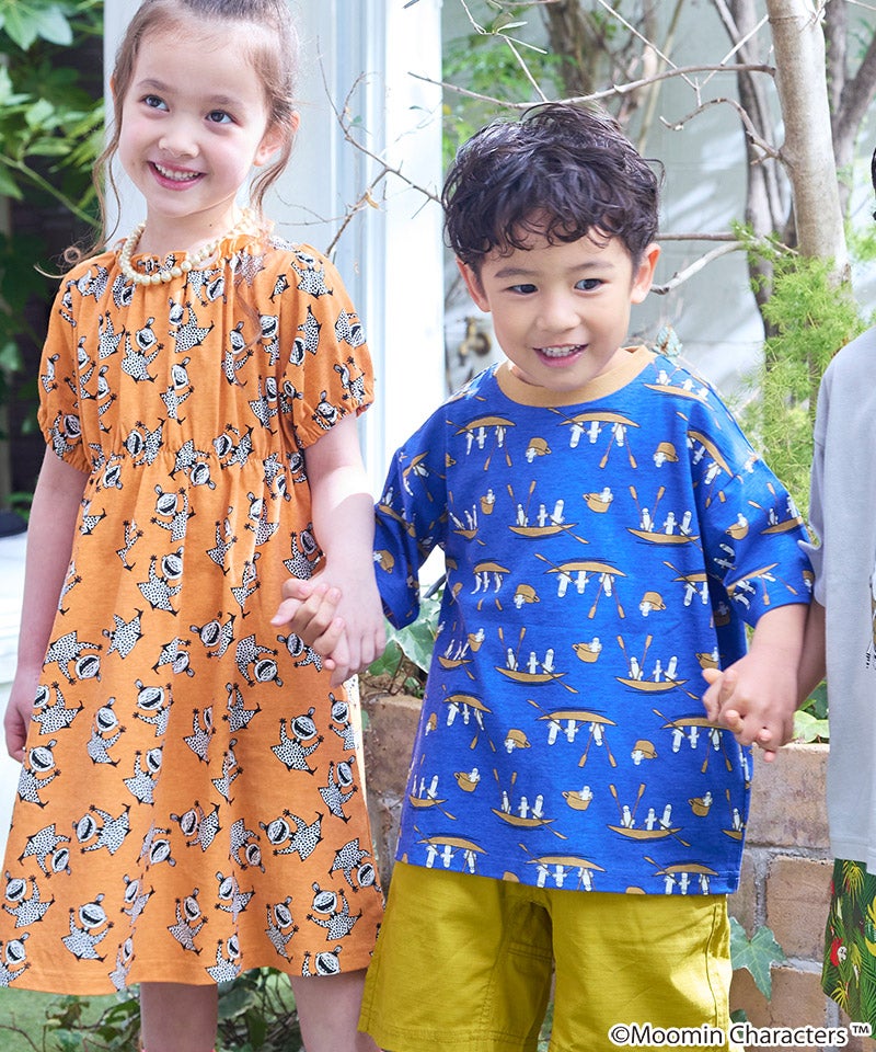 別注】MOOMIN 総柄プリントTシャツ ｜ トップス ｜ 子供服のセレクト