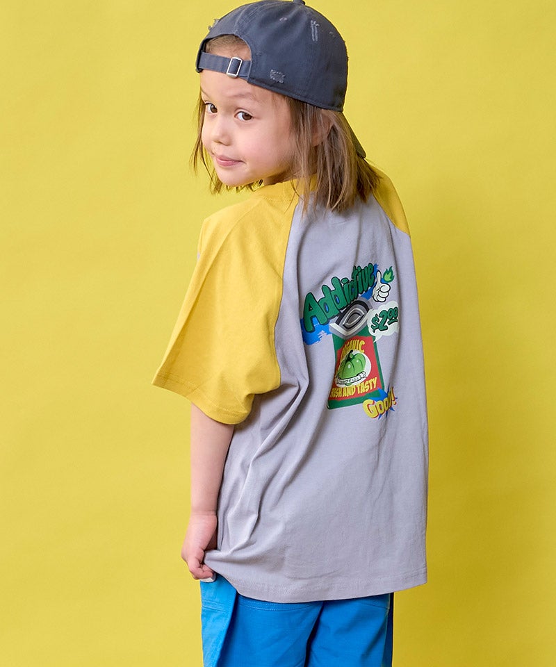 前後プリントラグランTシャツ ｜ トップス ｜ 子供服のセレクト