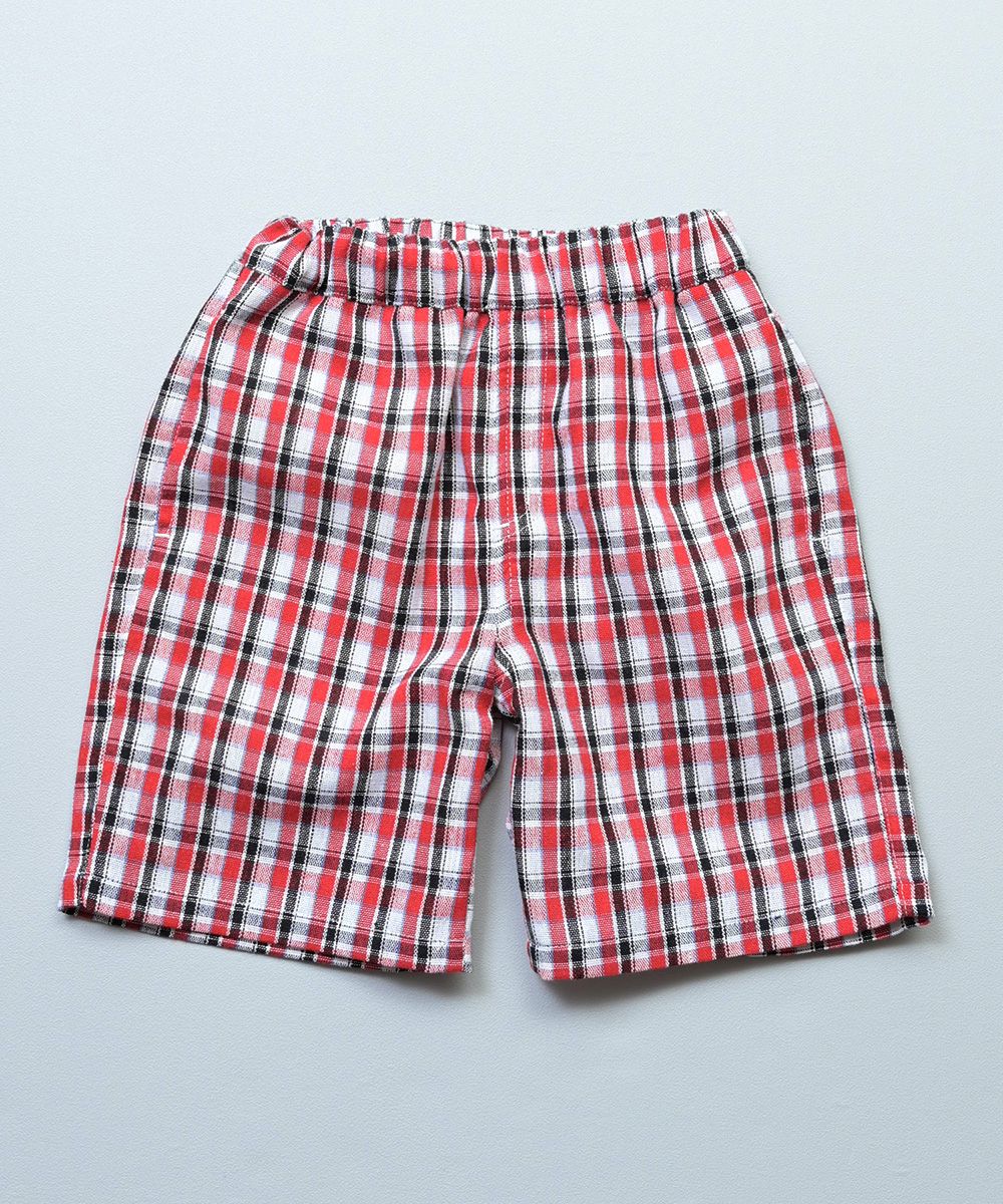 先染めチェックショートパンツ ｜ ボトムス ｜ 子供服のセレクト