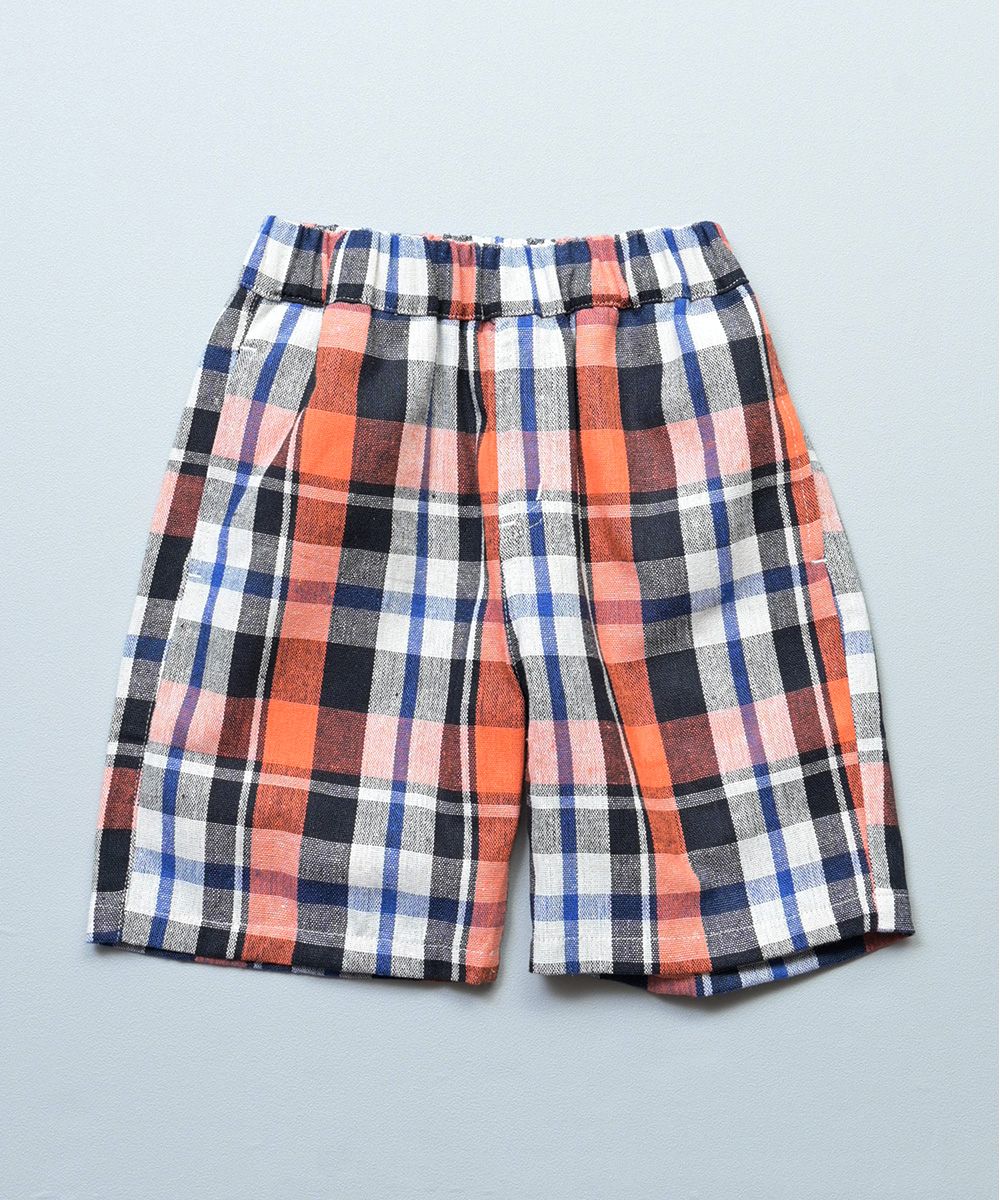 先染めチェックショートパンツ ｜ ボトムス ｜ 子供服のセレクト