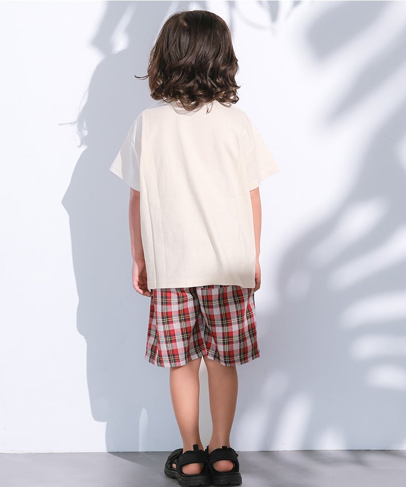 先染めチェックショートパンツ ｜ ボトムス ｜ 子供服のセレクト
