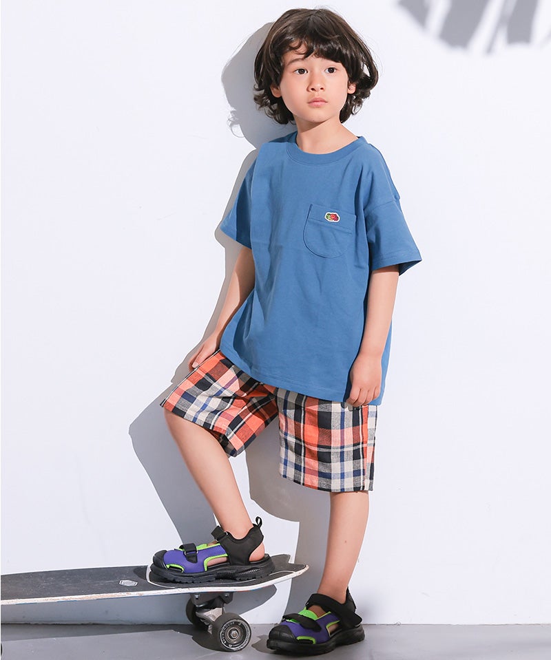 TIME SALE】先染めチェックショートパンツ ｜ ボトムス ｜ 子供服の
