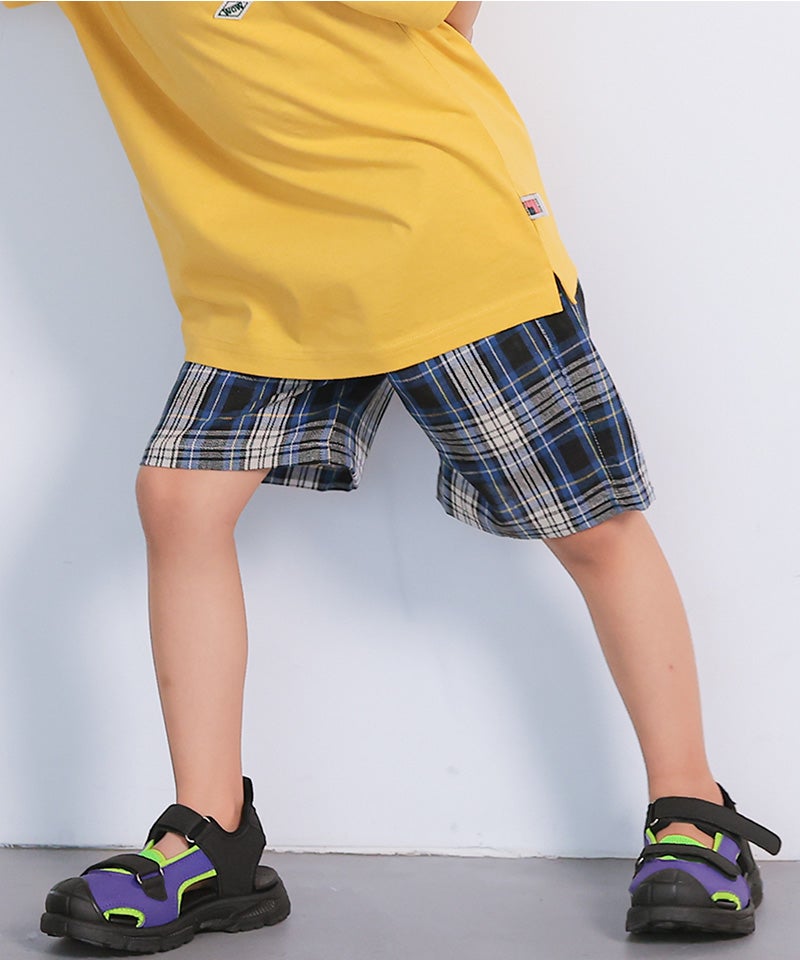 TIME SALE】先染めチェックショートパンツ ｜ ボトムス ｜ 子供服の