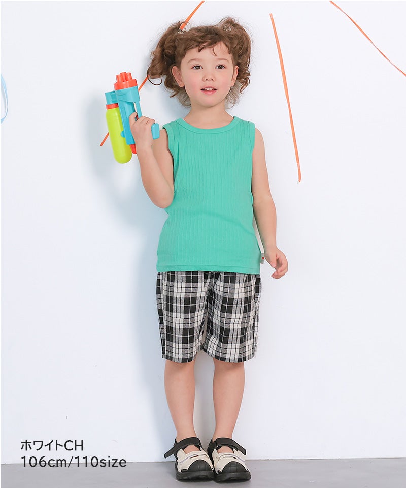 Kolorチェック ショートパンツ 先染めチェックショートパンツ ｜ ボトムス ｜ 子供服のセレクト