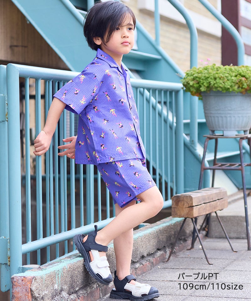 UVカット/速乾性/イージーケア】POKOPOKOドライ総柄ショートパンツ