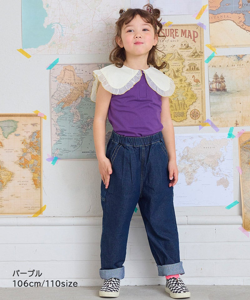 襟付きノースリーブ ｜ トップス ｜ 子供服のセレクトショップ
