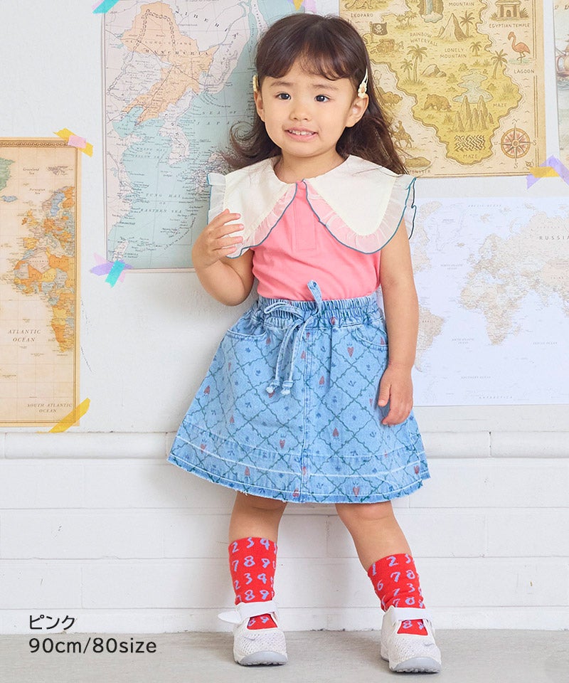 襟付きノースリーブ ｜ トップス ｜ 子供服のセレクトショップ