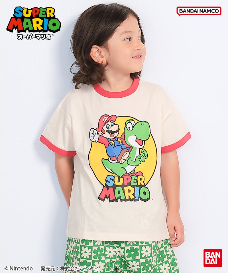 別注】SUPER MARIO プリントリンガー半袖Tシャツ ｜ トップス ｜ 子供