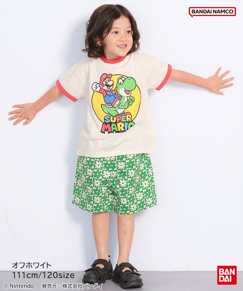 別注】SUPER MARIO プリントリンガー半袖Tシャツ ｜ トップス ｜ 子供